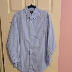 Jos.‎ A. Bank Light Blue Checkered Button Down Shirt